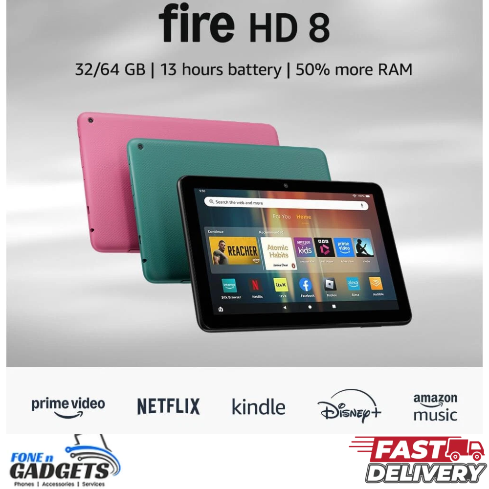 New Amazon Fire HD 8 Tablet (2024) 32GB Wi-Fi Alexa Hands-Free Hexa-Core Sealed