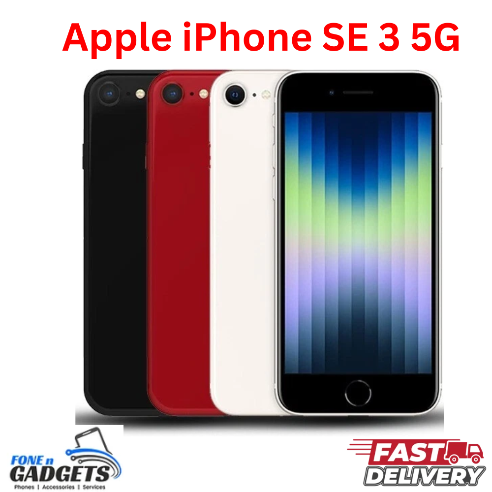 Apple iPhone SE 2022 (3rd Gen) – 64GB 5G Unlocked IOS Smartphone – Pristine A++