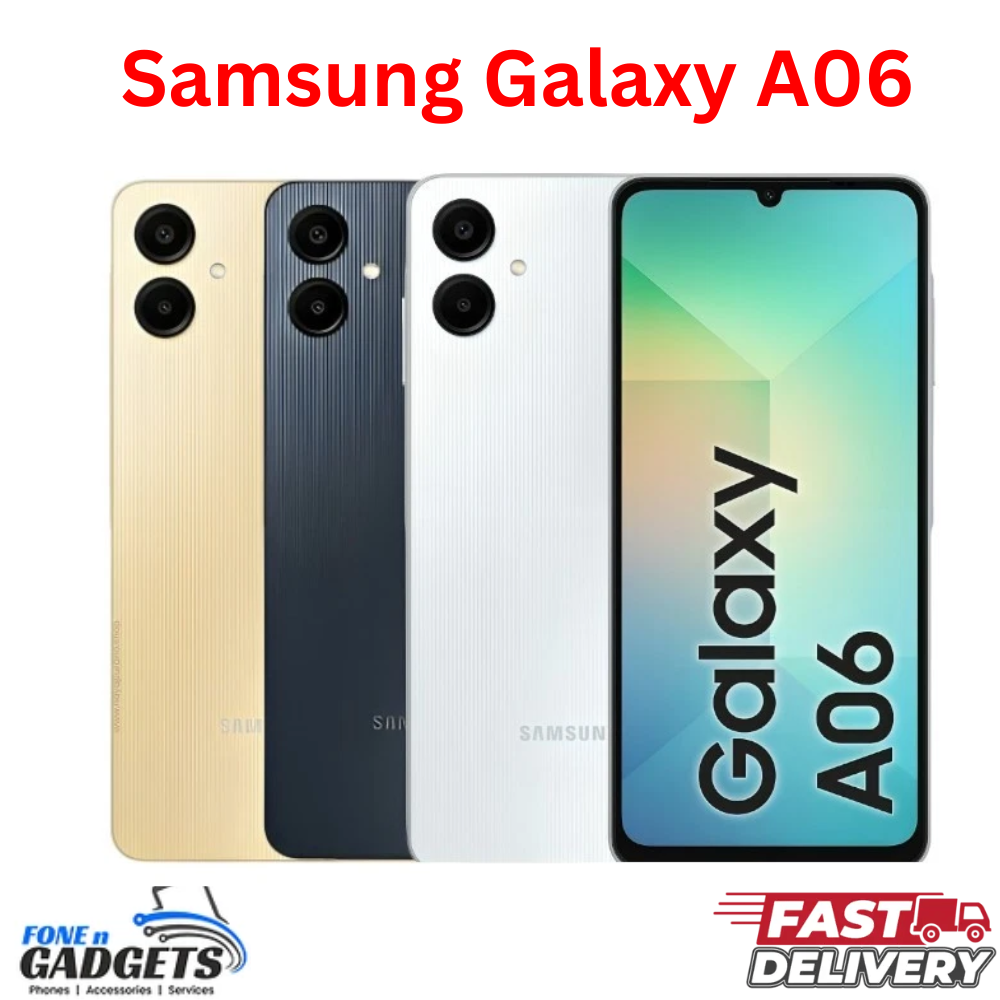New Samsung Galaxy A06 Android Mobile 4G 64 / 128 GB Unlocked Smartphone Sealed