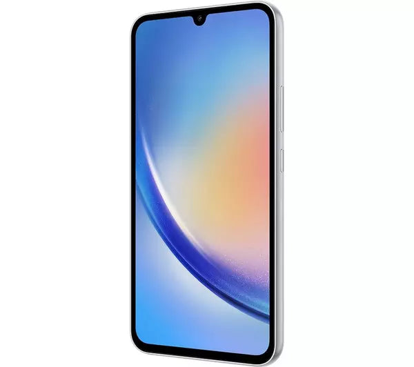 Samsung Galaxy A34 5G 128GB Mobile Phone Sim Free Silver – Brand new
